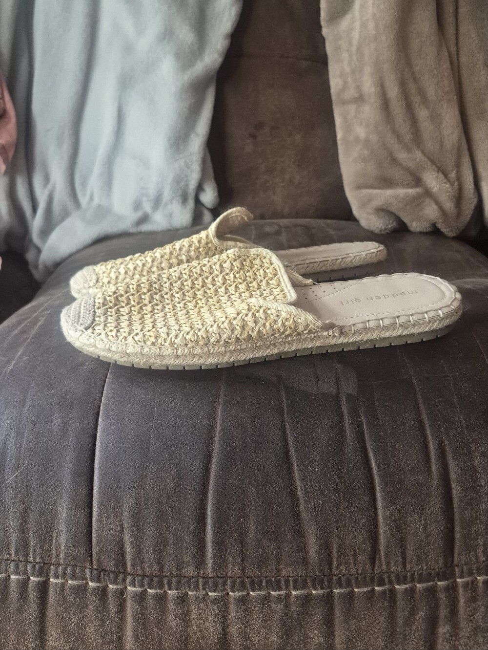 Madden Girl Woven Mule Flats 8.5M